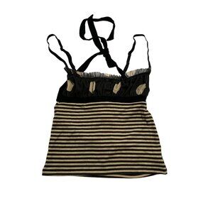 Jaded London Lola Ruched Cami Top in Black